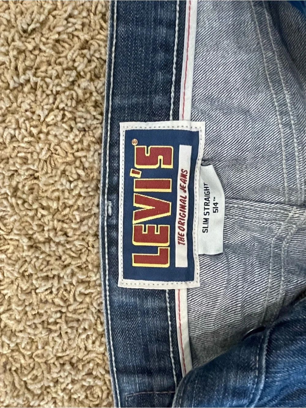 Bundle - 2 pair Levi's Men's 514 Jeans - Blue & Black denim 33w x 32L